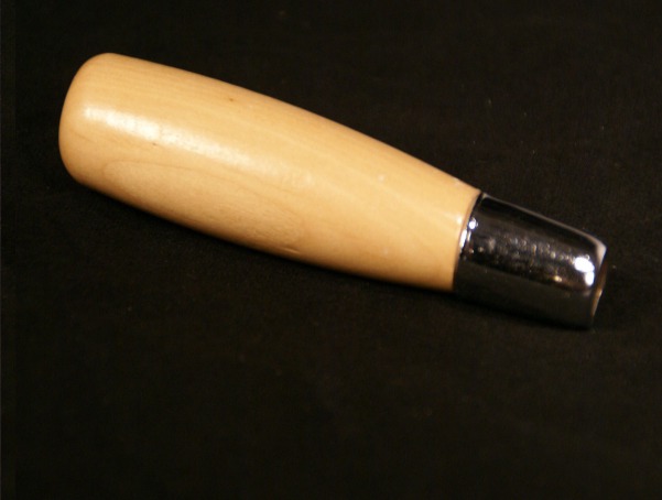 Custom wood handle with metal ferrule for reinforced durability, available in bulk.